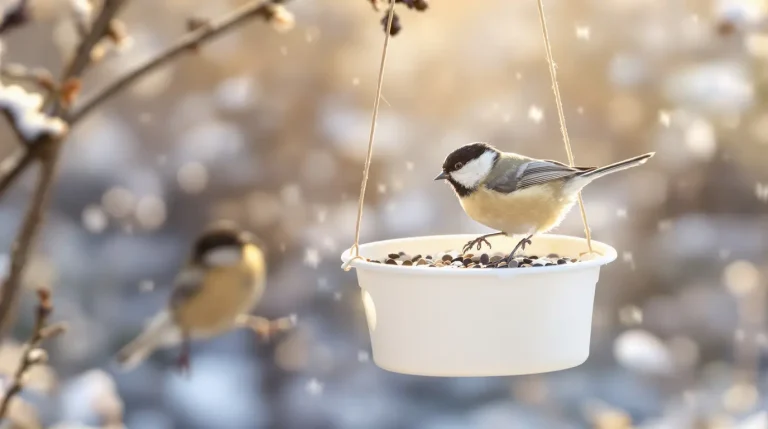 Arrêtez de jeter ce petit pot en plastique : il devient la mangeoire préférée des oiseaux cet hiver