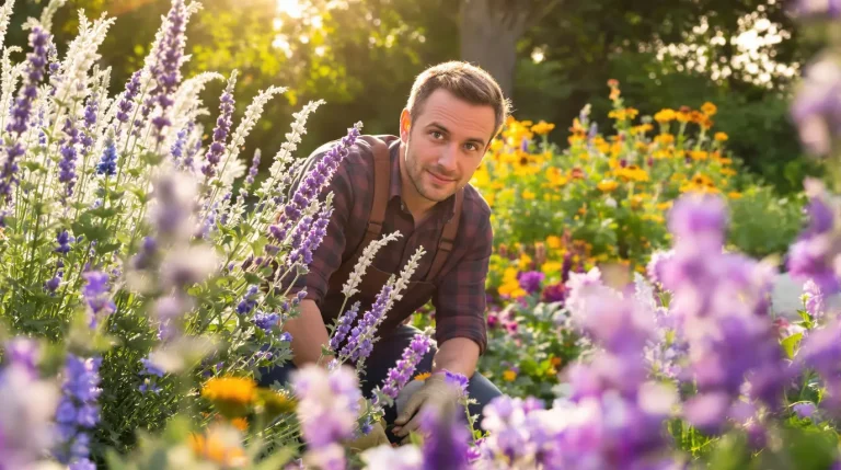 Ces 16 vivaces faciles d’entretien et la règle 3-2-1 révèlent un massif fleuri jusqu’aux gelées