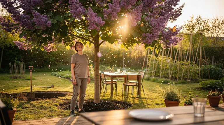 Cet arbre pousse aussi vite que le bambou, mais sa floraison remarquable fait toute la difference