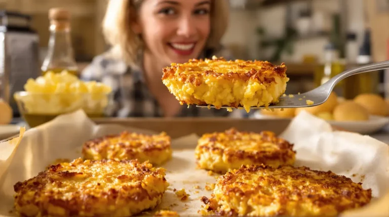 Je les prépare en 10 minutes : mes galettes de pommes de terre bien crousti-dorées au four, légères et encore meilleures que des frites