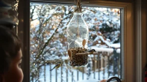 Comment une simple bouteille plastique devient une mangeoire idéale pour les oiseaux