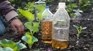 Il enterre une vieille bouteille au potager le soir : au matin, les limaces ont disparu