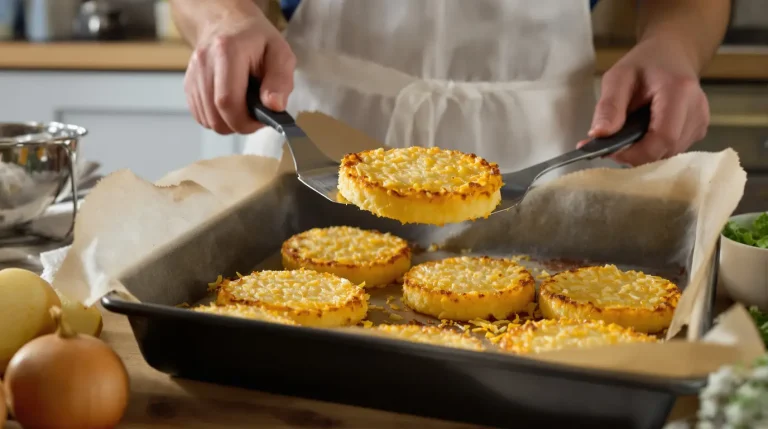 « Je les prépare en 10 minutes » : mes galettes de pommes de terre au four, crousti-dorées et plus légères que des frites « Je les prépare en 10 minutes » : mes galettes de pommes de terre au four, crousti-dorées et plus légères que des frites