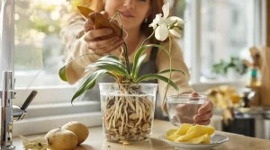 Orchidée : j’obtiens une floraison éclatante en un rien de temps avec une simple pomme de terre