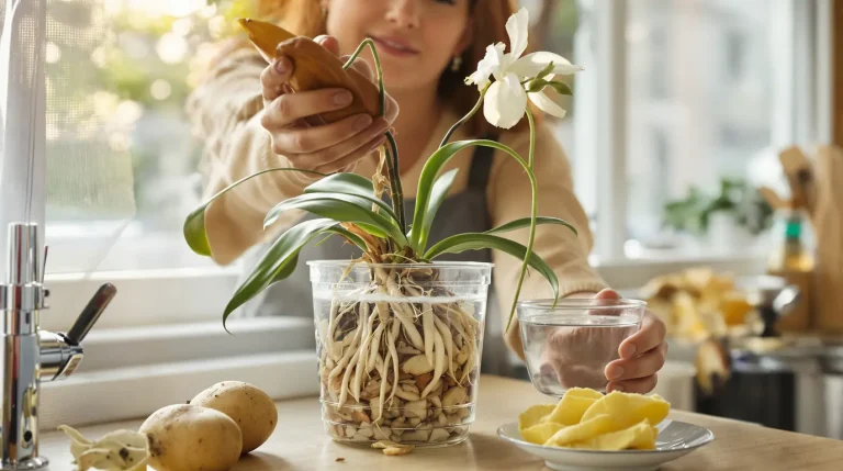 Orchidée : j’obtiens une floraison éclatante en un rien de temps avec une simple pomme de terre
