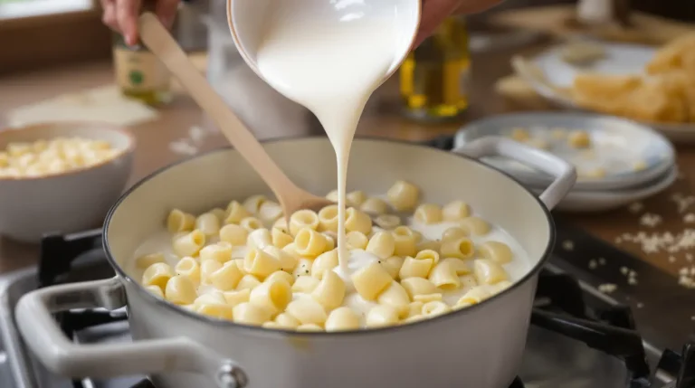 Pour des pâtes bien fondantes, ce chef ajoute toujours cet ingrédient dans l’eau de cuisson Pour des pâtes bien fondantes, ce chef ajoute toujours cet ingrédient dans l’eau de cuisson