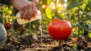 Tomates plus grosses et plus savoureuses : ajoutez 3 cuillères de ce produit dans l’eau, voici l’astuce