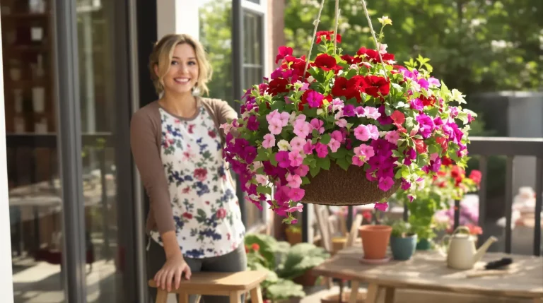 Voici ma méthode 3-en-1 ultra simple pour des suspensions fleuries parfaites tout l’été, même débutant