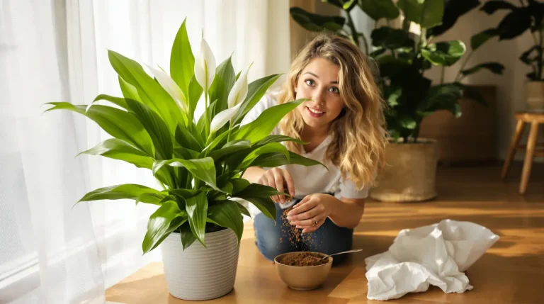 Votre lys de paix ne fleurit plus ? Ce déchet de cuisine le couvre de fleurs, encore et encore