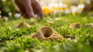 Abeilles minières : ces petits trous dans votre pelouse sont une vraie bonne nouvelle pour le jardin