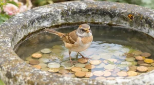 Bain d’oiseaux : la pièce de 1 centime garde l’eau claire tout l’été, sans danger selon des experts