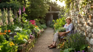 Ce jardin inspiré des anciens presbytères séduit encore par son abondance naturelle et son charme vivant