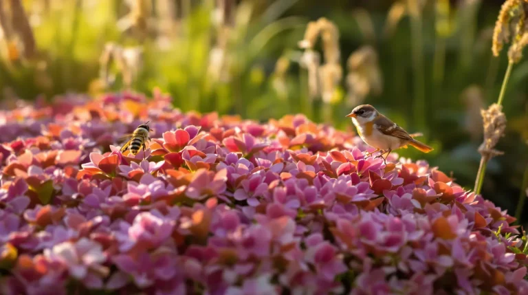 Cette vivace rose, méconnue des jardiniers, remplit encore votre jardin de pollinisateurs et d’oiseaux