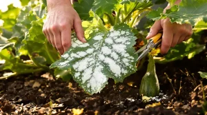 Comment j’élimine l’oïdium sur mes courgettes, ce champignon repérable à ses feuilles blanches
