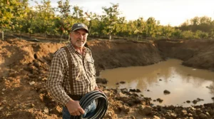 Dans le Calvados, ce producteur de pommes construit une retenue d’eau pour sauver son verger