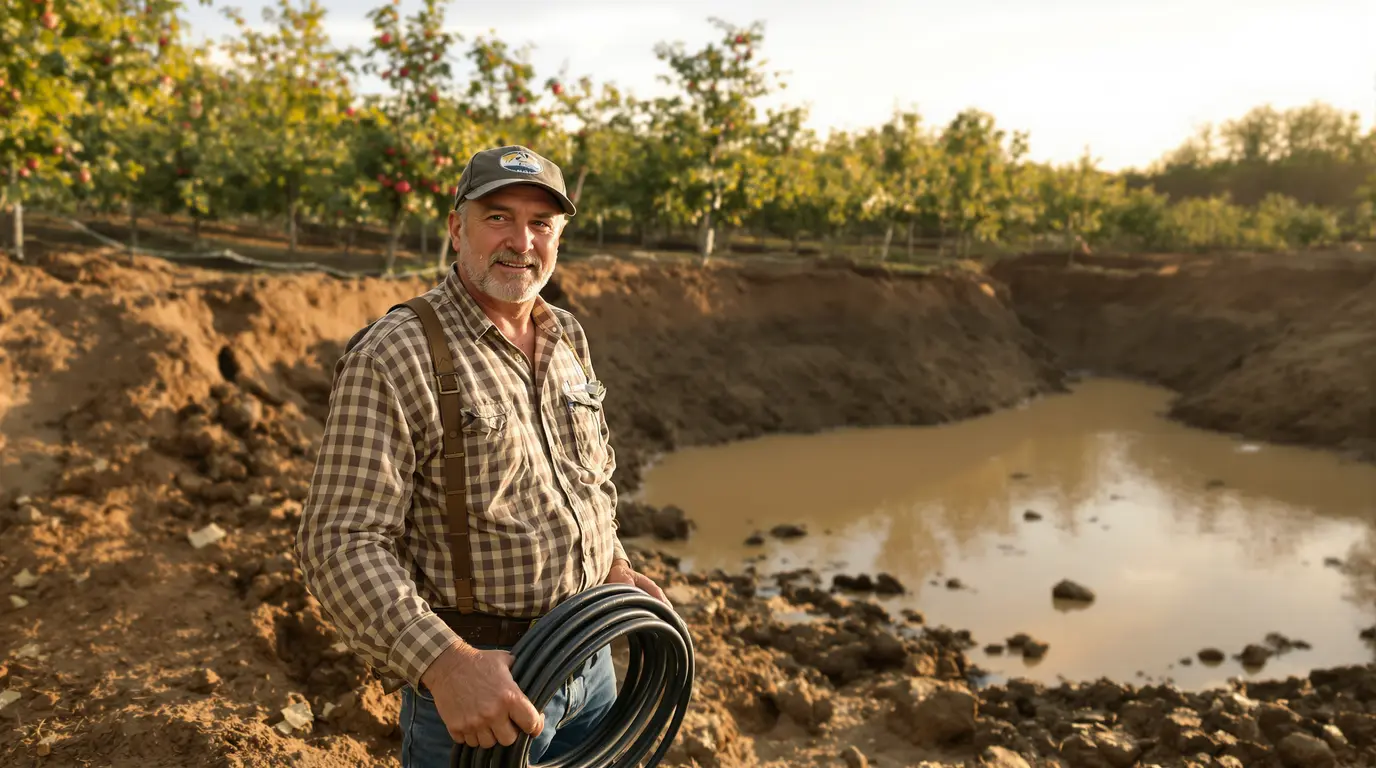 Dans le Calvados, ce producteur de pommes construit une retenue d’eau pour sauver son verger Dans le Calvados, ce producteur de pommes construit une retenue d’eau pour sauver son verger