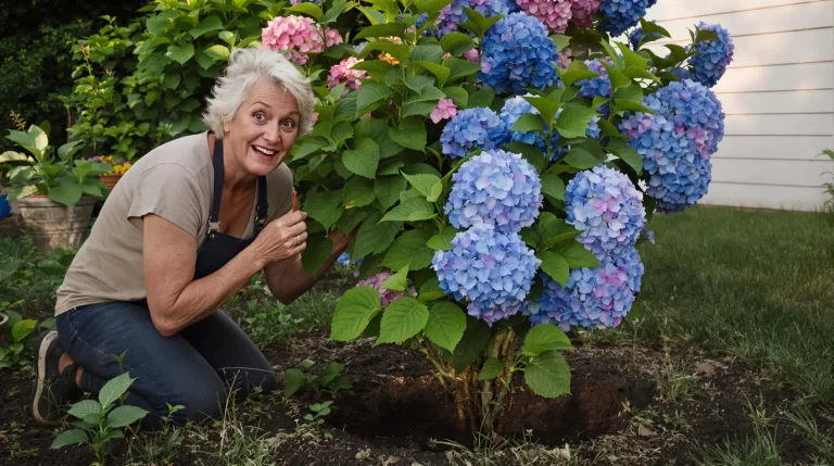 Ils plantaient un vieux clou rouillé au pied des hortensias : j’ai compris pourquoi en voyant mes fleurs