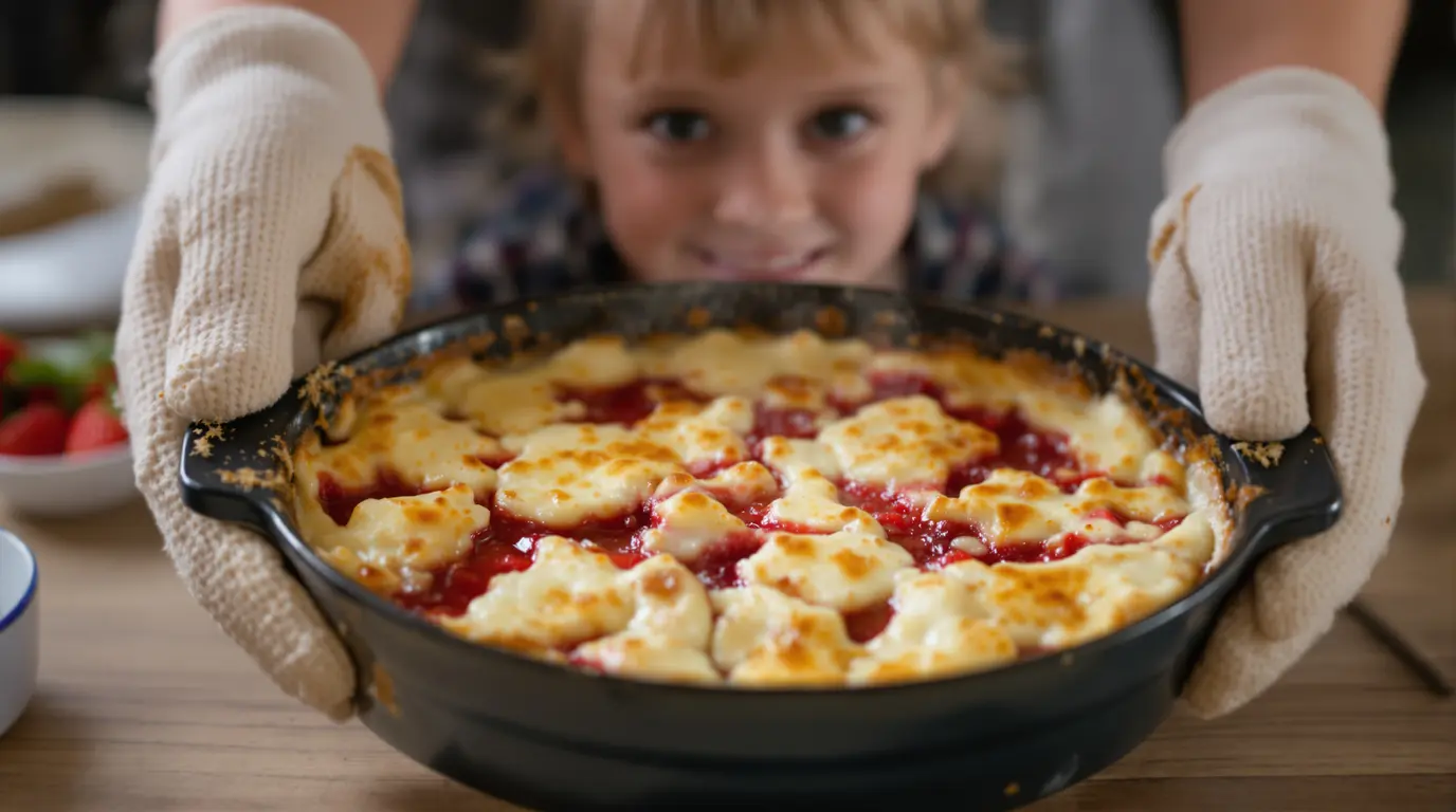 J’ai mis mes fraises au four dans un plat à gratin, depuis plus personne ne me réclame de tarte J’ai mis mes fraises au four dans un plat à gratin, depuis plus personne ne me réclame de tarte