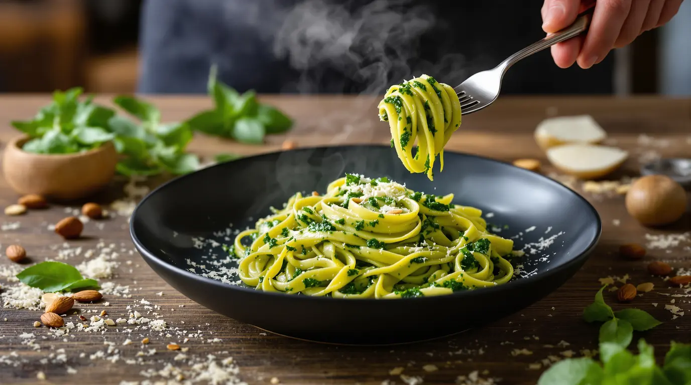 La recette des pâtes au pesto des ours : simple, parfumée et prête en quelques minutes La recette des pâtes au pesto des ours : simple, parfumée et prête en quelques minutes