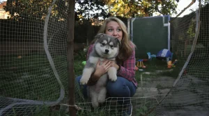 Le Pomsky de 7 mois disparaît du jardin grillagé : 2 semaines plus tard, la famille le retrouve