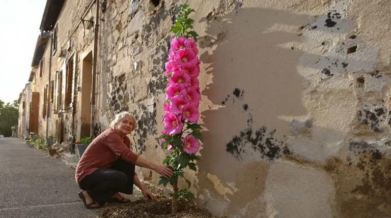 Les anciens plantaient des roses trémières contre les murs : la vraie raison oubliée depuis 3 générations Les anciens plantaient des roses trémières contre les murs : la vraie raison oubliée depuis 3 générations