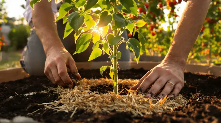Mes tomates n’ont presque pas eu besoin d’eau l’été dernier : tout s’est joué dès la plantation Mes tomates n’ont presque pas eu besoin d’eau l’été dernier : tout s’est joué dès la plantation