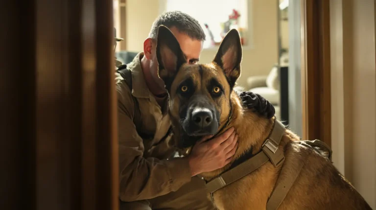 Accueil Pour rester avec le Malinois qui l’accompagnait en mission, ce maître-chien l’adopte à la retraite