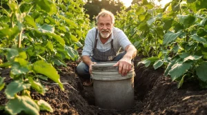 Pourquoi de plus en plus de jardiniers plantent un vieux seau au milieu du potager, voici pourquoi