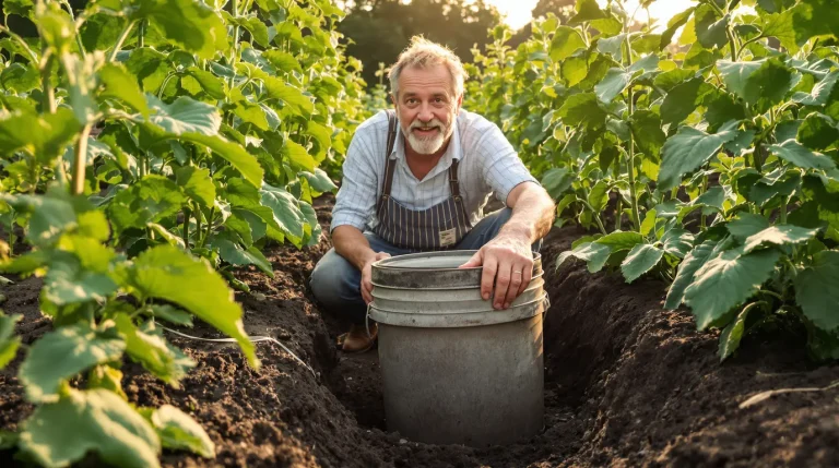 Pourquoi de plus en plus de jardiniers plantent un vieux seau au milieu du potager, voici pourquoi