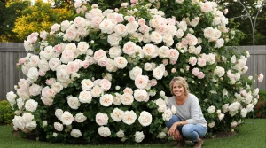 C’est le rosier préféré des jardiniers : il fleurit sans interruption jusqu’au mois d’octobre