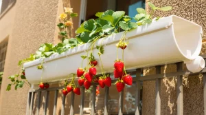 Fraises : l’astuce de la gouttière permet de récolter deux fois plus sur son balcon sans effort