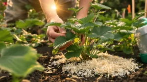 Fraisiers avec des fleurs sans fruits : le détail au pied du plant qu’il faut corriger