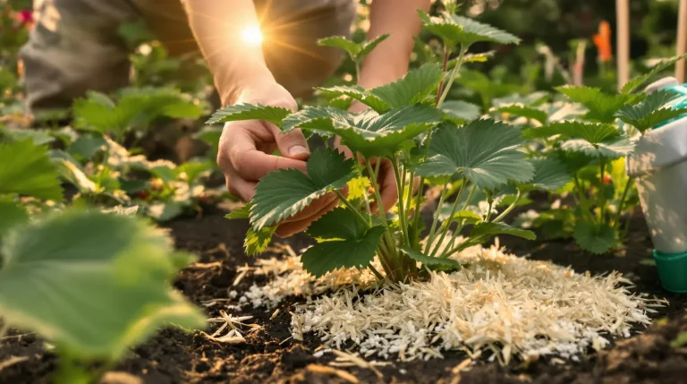 Fraisiers avec des fleurs sans fruits : le détail au pied du plant qu’il faut corriger
