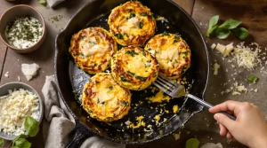 La polenta se cuisine aussi en galettes aux légumes et au fromage : voici comment je fais