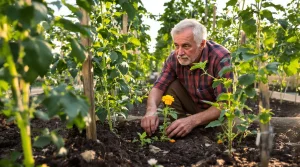 « Le basilic au pied des tomates ne protège rien » : voici ce qu’il plante entre ses pieds depuis 30 ans