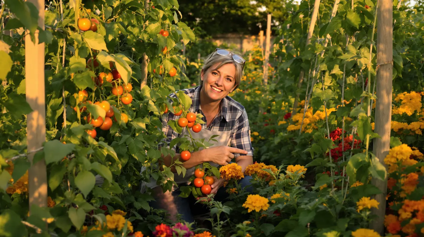 Accueil Les anciens plantaient ces 3 fleurs entre les tomates : les pucerons ne revenaient plus de l’été