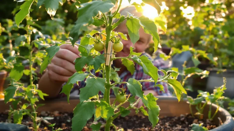 Mon voisin fixe une pince à linge sur ses tomates : ce geste précis protège ses plants, voici pourquoi