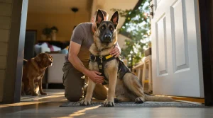 Pour rester avec le Malinois qui l’accompagnait en mission, ce maître-chien choisit de l’adopter