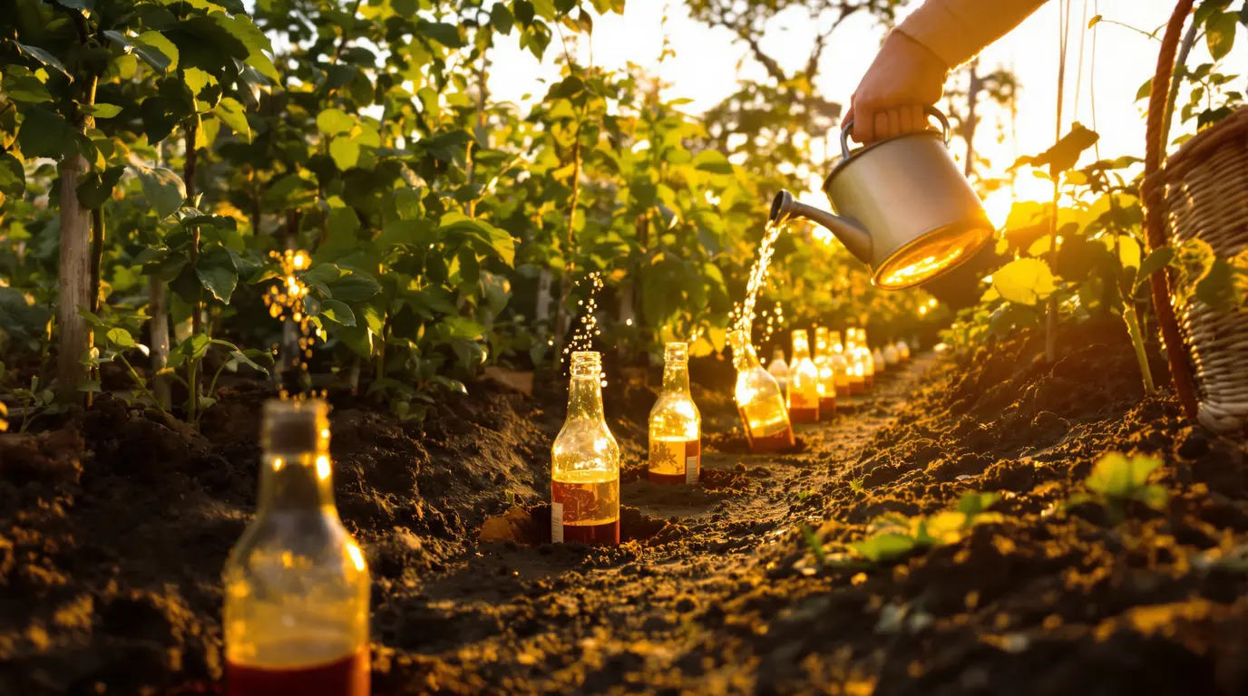 Pourquoi les anciens enterraient des bouteilles en verre retournées le long des allées Pourquoi les anciens enterraient des bouteilles en verre retournées le long des allées