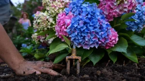 Pourquoi les anciens plantaient une vieille fourchette rouillée au pied des hortensias