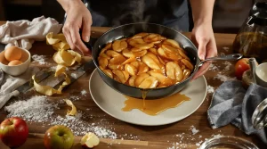 « Une poêle, et c’est tout » : mon gâteau aux pommes préféré sans allumer le four