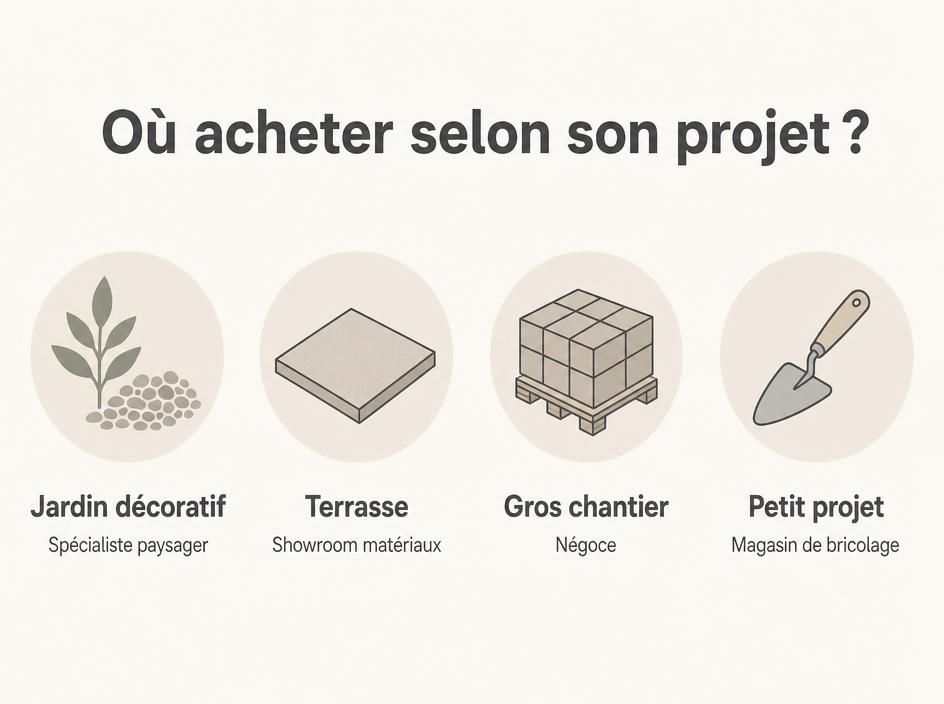 Choisir magasin selon projet ext&eacute;rieur